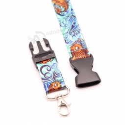 supply All kinds Of zipper badge holder lanyard heated transfer lanyard promotion cheap polyester customized tool lanyard In high quality