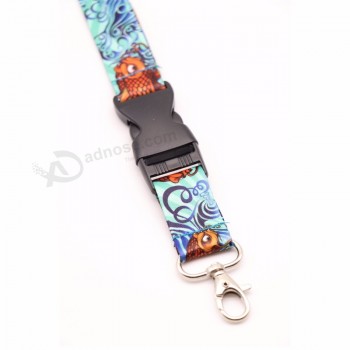 Personnalisé pas cher sérigraphié porte-badge lanières 100pcs Commande minimum