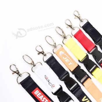 Usine en gros personnalisé promotionnel transfert de chaleur porte-badge Lanière