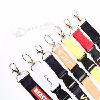 fabrik großhandel benutzerdefinierte werbe wärmeübertragung abzeichen halter lanyard