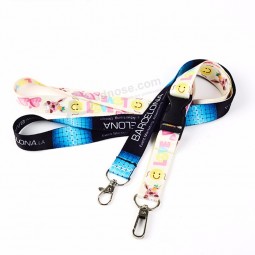 wholesale Id card holder brand name sublimation badge holder lanyards with badge holder