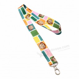 convenient Use friendly anti lost good elasticity applied badge holder lanyard