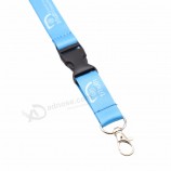 Longe porte-badge personnalisée bleu vif pour porte-carte