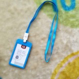 PP ID-Kartenhalter Bonbonfarben Namensschild Ausstellung Karten Business Badge Holder mit Lanyard Schule Bürobedarf