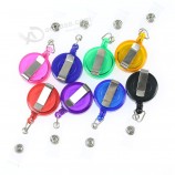 Noir Rétractable Tirer Porte-clés Chaîne Bobine ID Longe Nom Tag Carte Porte-Badge