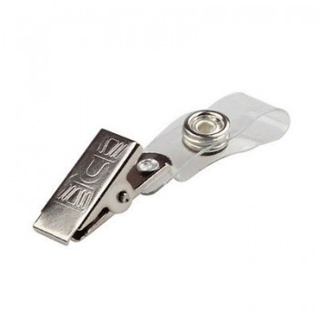 Badge d’identification Longe Porte-carte Clé Badge en métal Badge Nom Tag Clip de longe