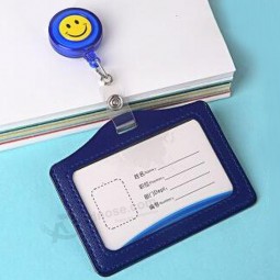 retractable reel ID badge lanyard name Tag Key card holder belt clips