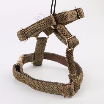 factory polyester mesh armygreen color mesh dog harness