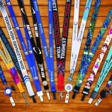 custom neck lanyards printed with badge holder lanyards PVC ID cards fully customized