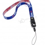 Vente en gros main poignet longe sangle chaîne pour téléphone iPhone 7 8 x 6 clés USB clés porte-clés ID nom étiquette porte-badge Porte-badges
