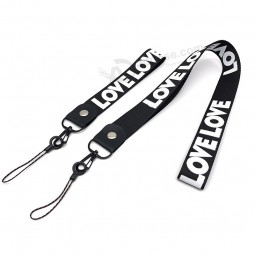 Vente en gros de sangles de cou de téléphone portable Coloré vierge uni clé longe badge ID Holder