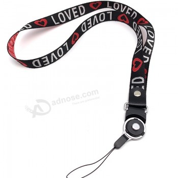 Sangle de cou de longe en gros pour clés Carte d’identité Sangles de téléphone portable pour porte-badge USB Huawei DIY Hang Rope Lariat Lanyard