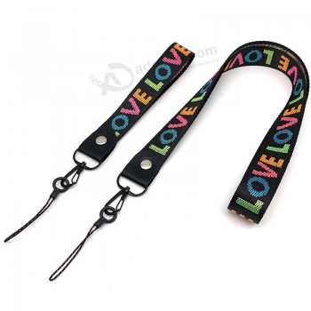Vente en gros sangles de téléphone portable Longes de cou pour clés Carte d’identité Gym USB Porte-badge DIY Hang Rope Lariat Lanyard