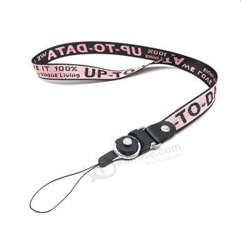 Vente en gros de sangles de cou de téléphone portable Coloré vierge uni clé longe badge ID Holders
