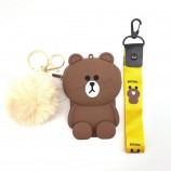 Vente en gros longe personnalisée pour clés Forme / Téléphone portable Support USB DIY Lanière 3D Dessin animé Mini Longes de téléphone mignonnes