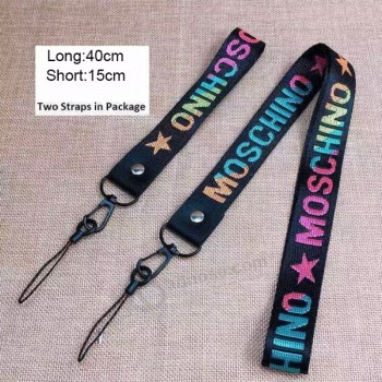 Vente en gros sangles de téléphone portable longe pour clé carte d’identité sangle de cou porte-badge USB Suspendre corde Lariat anti-chute suspendu longe de cou