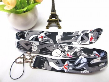 Vente en gros bugs lapin porte-clés longes ID détenteurs Looney Tunes téléphone portable sangles de cou