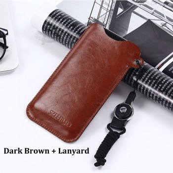Sac de téléphone portable Pro Couverture de pochette à manche mince de vente chaude et lanière