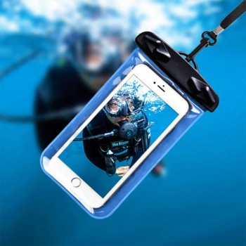 Pochette de téléphone étanche Sac étanche Protéger de la vie aquatique Nager Étui étanche avec lanière