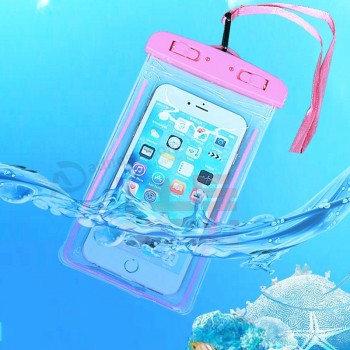 Sac étanche avec étui de téléphone sous-marin lumineux