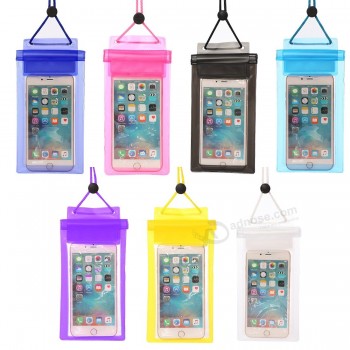 Pour téléphone portable de 6,5 pouces Sac étanche PVC Housse étanche