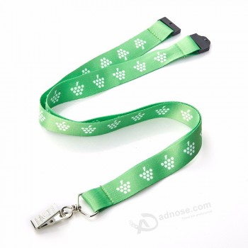 New Products Sublimation Polyester lanyard with Alligator clip