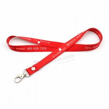 Vente chaude usine personnalisée festival sublimation impression logo rivetage individuel porte-badge lanière