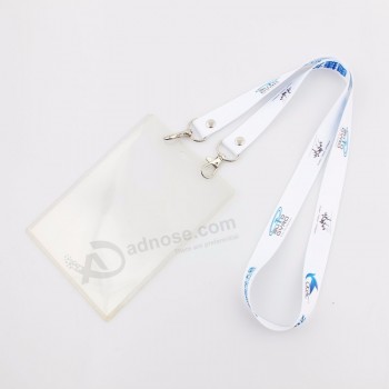 custom eco friendly rpet badge holder lanyard sublimation neck strap for id card holder manufacturer
