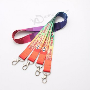 Cheap custom badge holder lanyards no minimum order