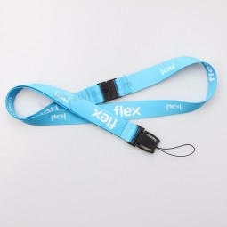 China billige Polyester Abzeichen Halter Lanyard mit Kunststoff-Sicherheitsabtrennung
