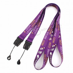 Haute qualité polyester sublimation personnalisé porte-stylo tour de cou porte-badge lanière avec logo pour événement