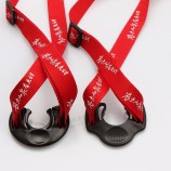 Vente en gros personnalisé sublimation imprimée bouteille d’eau porte-badge lanière cou échantillon gratuit