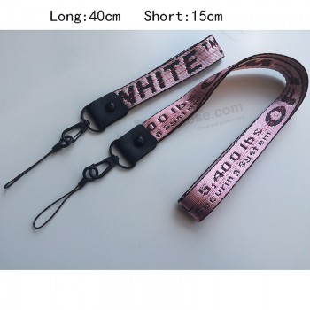 Sangles de téléphone portable Porte-badge USB bricolage Accrocher Corde Lariat Longe Sangle de cou Lanières pour clés Carte d’identité Gym