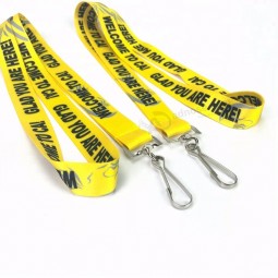 sublimation polyester lanyard with metal hook