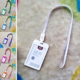 Porte-carte d’identité Porte-badge d’affaires Bonbons Couleurs Nom Tag Cartes d’expositionAvec lanière Fournitures de bureau scolaires