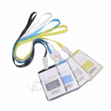 Titulares de la tarjeta de crédito de 4 colores para mujeres Tarjeta de correa para el cuello de los hombres Titulares de identificación del autobús Titular de la tarjeta de identi