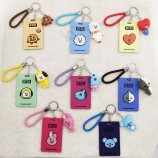 Etiquetas de equipaje Tarjeta de autobús Conjunto colgante Kawaii Equipaje Etiqueta Correa de mano