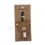Etiquetas de viaje de oso pequeño de dibujos animados para maletas