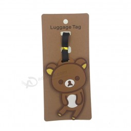cartoon small bear travel labels for suitcases