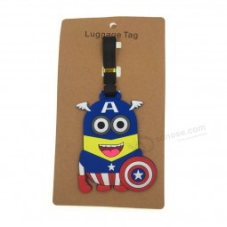 cartoon travel bag tags label