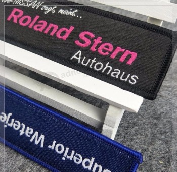 Porte-clés tissé en tissu tissu pour tirette de fermeture éclair avec œillet