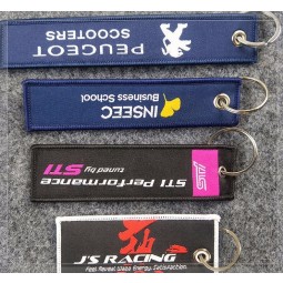 Vente en gros personnalisé de haute qualité tissé porte-clés