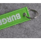 wholesale custom beautiful woven keyring with custom logo
