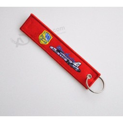 fabric airplane souvenir embroidered Key ring
