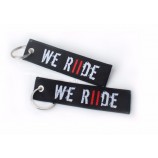 metal Key ring with woven lanyard strap