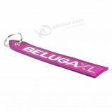 embroidery logo keychain/keyring custom made Key Tag