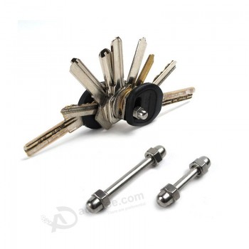 Nouveau bricolage métal clé outils multifonction homme et femmes clés porte-clés EDC porte-clés organisateur femme de ménage multi-outils en acier inoxydable