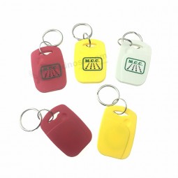 NFC ntag 213 칩을 가진 아 BS 플라스틱 똑똑한 13.56mhz rfid keyfob keytag