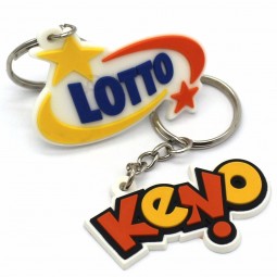 Porte-clés en caoutchouc PVC souple 3D personnalisés personnalisés pour les cadeaux de promotion Tout type de porte-clés avec logo personnalisé
