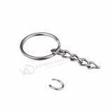 1000 peça cada saco DIY chaveiro 25mm anel dividido + 4 elos com um anel de salto separado chaveiro